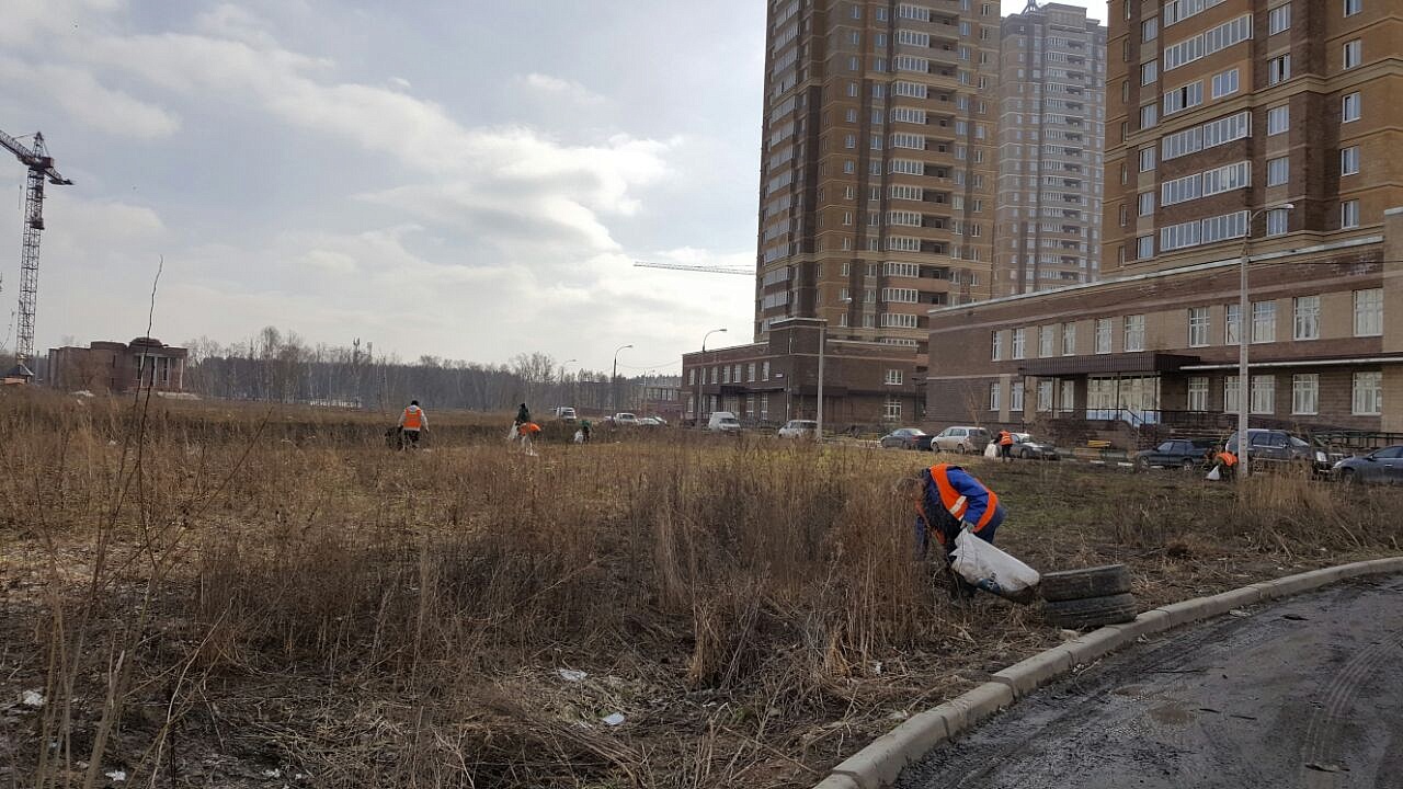 Управляющие компании Подольска привели в порядок «Кузнечики». ЖКХ