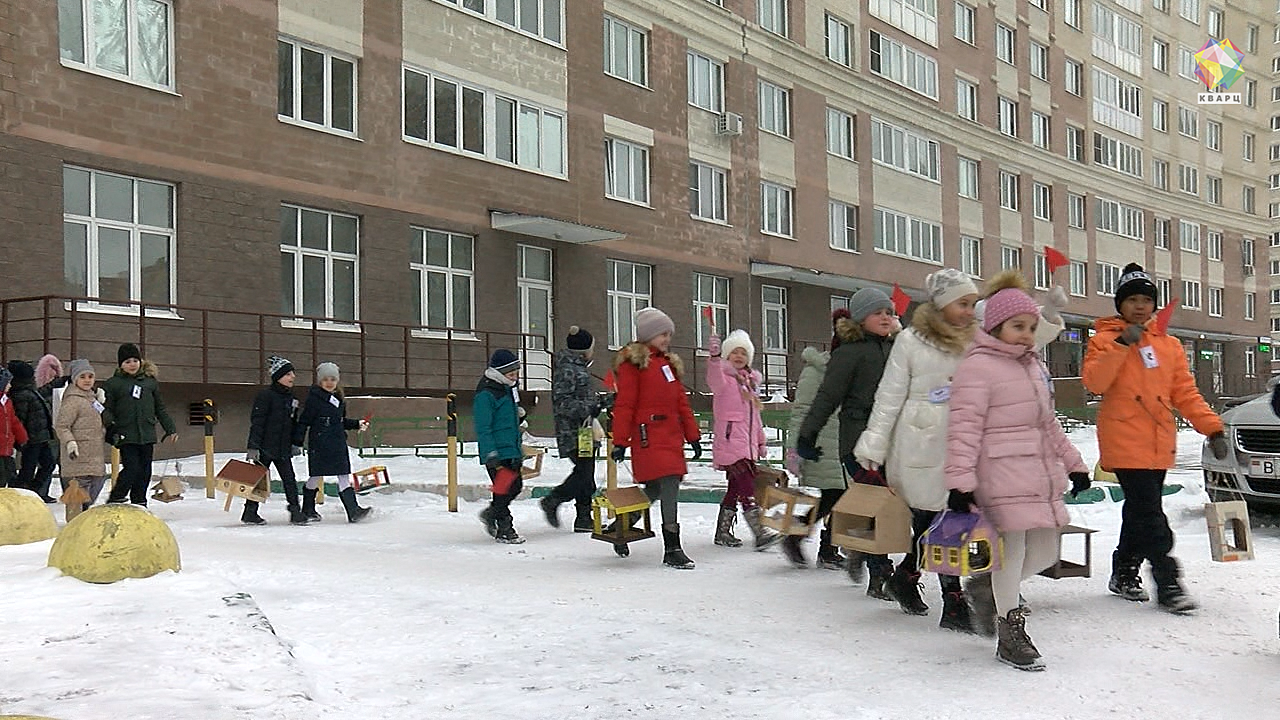 Подольские школьники смастерили дома для птиц. Политика и общество